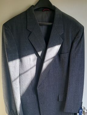 Men's Classic Dark Gray Blazer - Unbranded